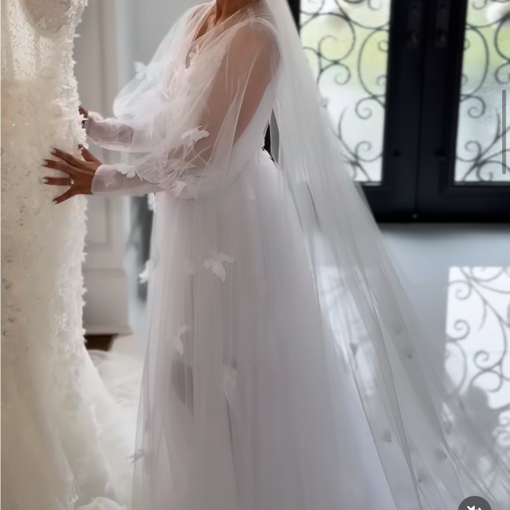 INNA ELSIE Adel Tulle Elegant White Bridal Robe